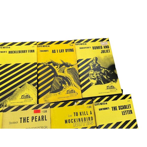 Cliff Notes Monarch (11 Booklets) Romeo Juliet Huckleberry Finn Scarlett Letter - Picture 3 of 6